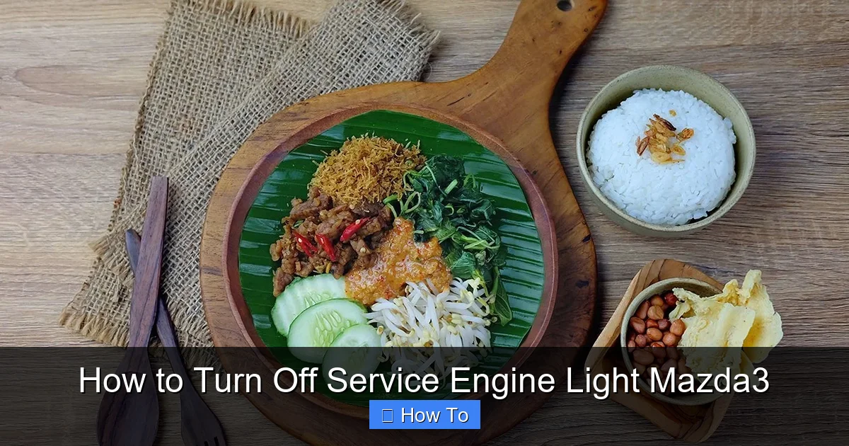 How to Turn Off Service Engine Light Mazda3