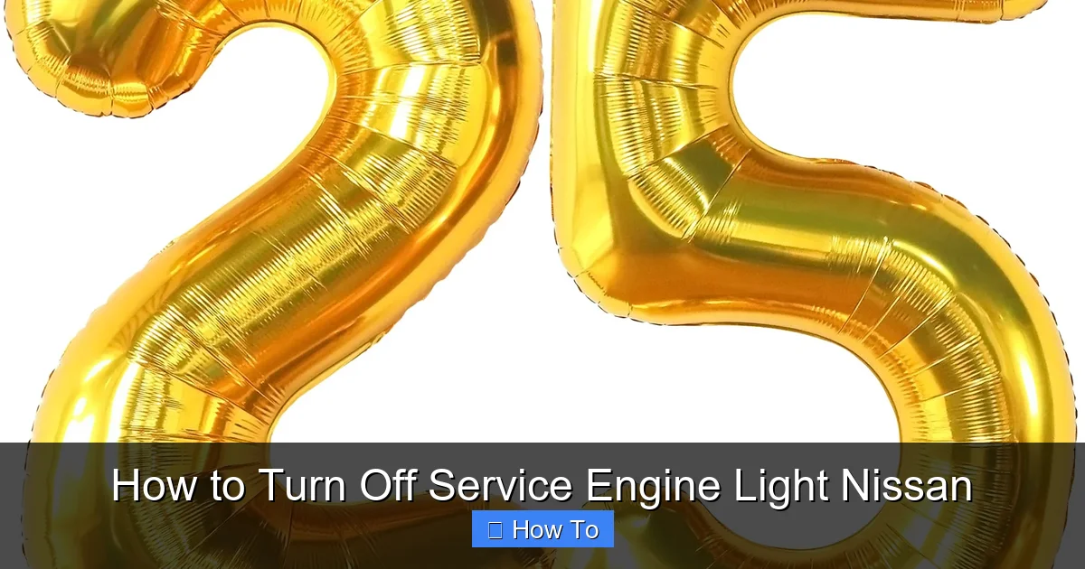 How to Turn Off Service Engine Light Nissan