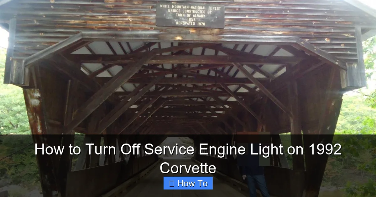 How to Turn Off Service Engine Light on 1992 Corvette