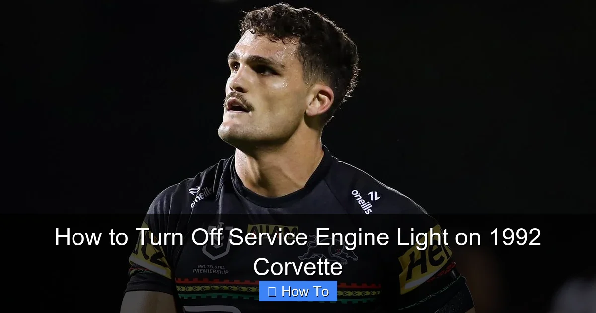 How to Turn Off Service Engine Light on 1992 Corvette
