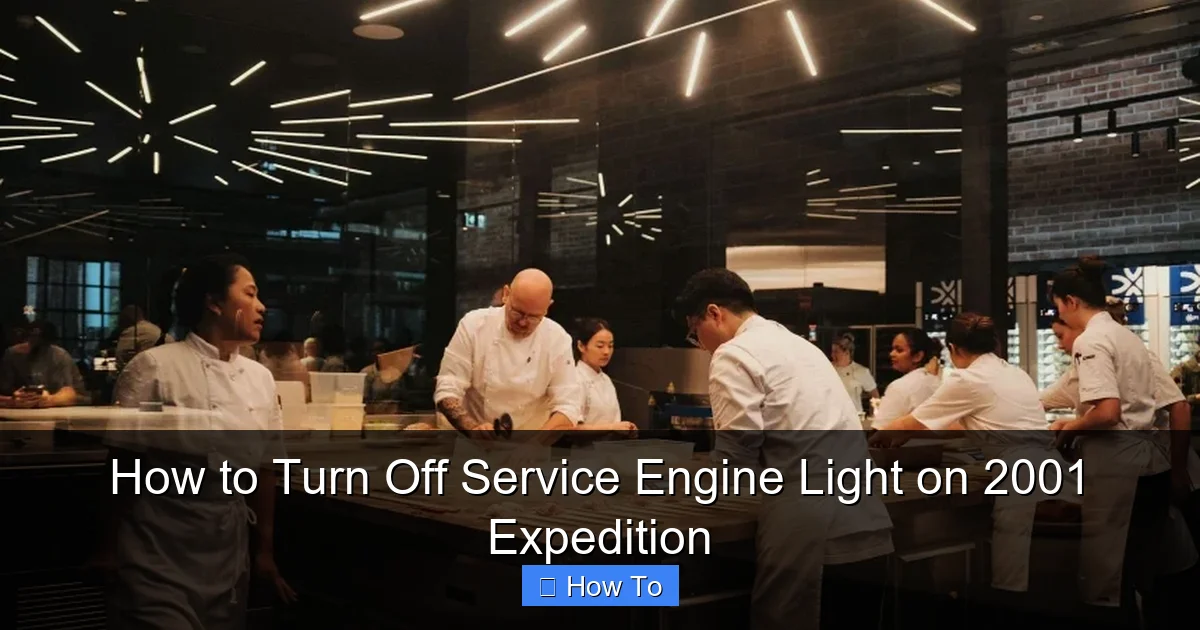 How to Turn Off Service Engine Light on 2001 Expedition