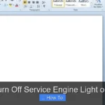 How to Turn Off Service Engine Light on Audi A4