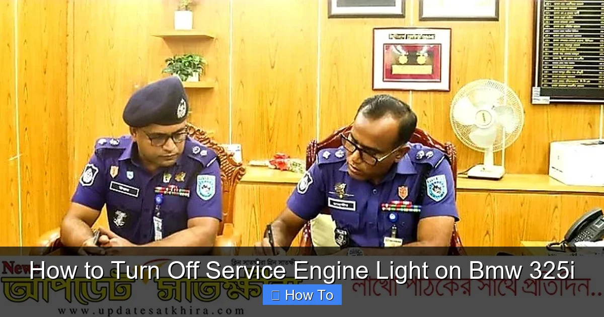How to Turn Off Service Engine Light on Bmw 325i