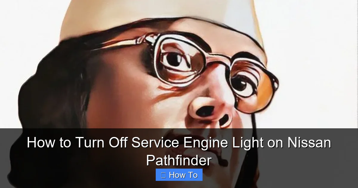 How to Turn Off Service Engine Light on Nissan Pathfinder