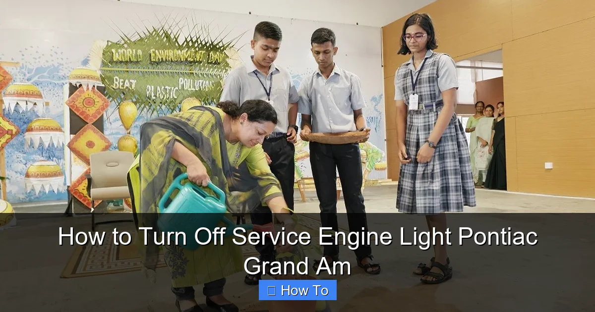 How to Turn Off Service Engine Light Pontiac Grand Am