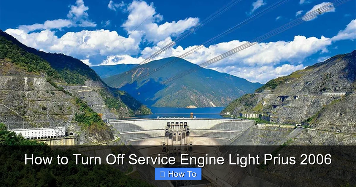 How to Turn Off Service Engine Light Prius 2006