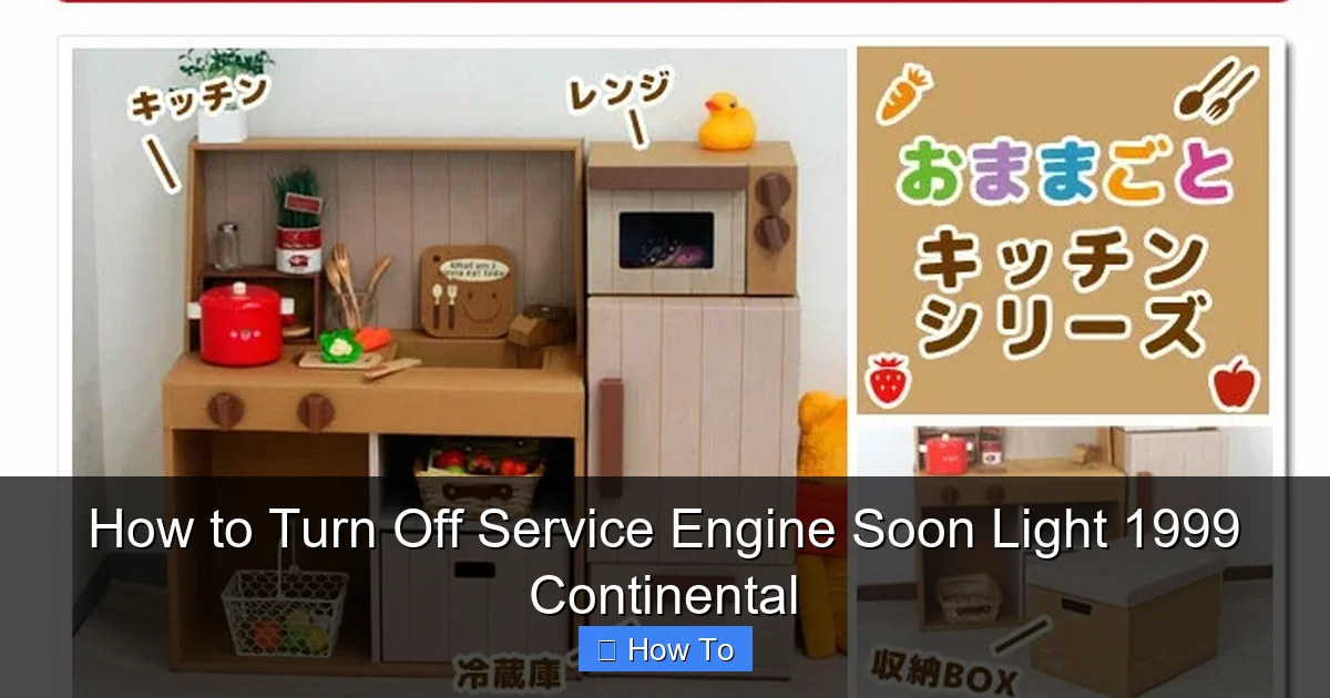 How to Turn Off Service Engine Soon Light 1999 Continental
