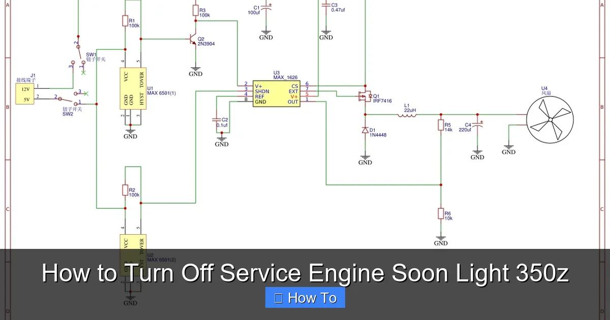 How to Turn Off Service Engine Soon Light 350z