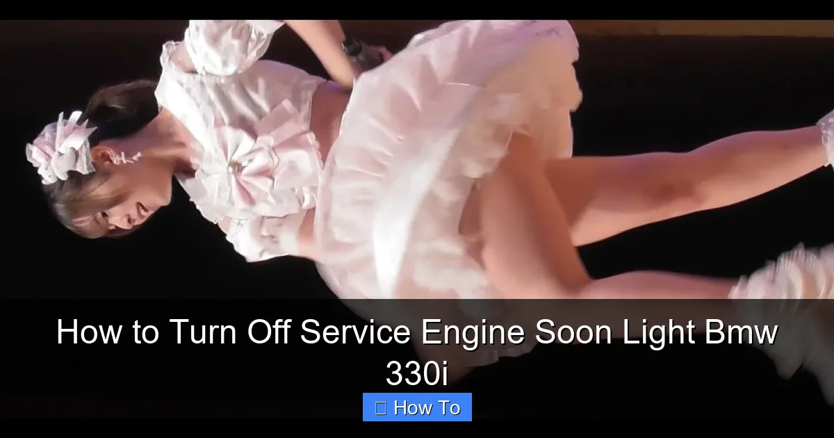 How to Turn Off Service Engine Soon Light Bmw 330i