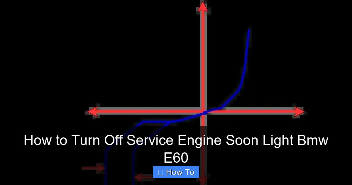 How to Turn Off Service Engine Soon Light Bmw E60