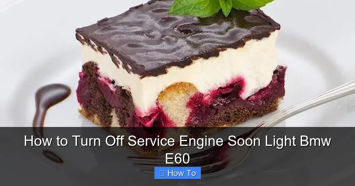 How to Turn Off Service Engine Soon Light Bmw E60