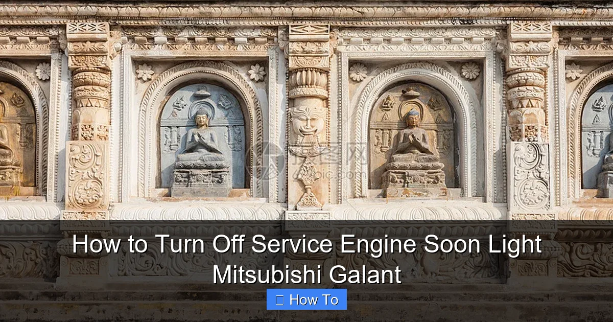 How to Turn Off Service Engine Soon Light Mitsubishi Galant