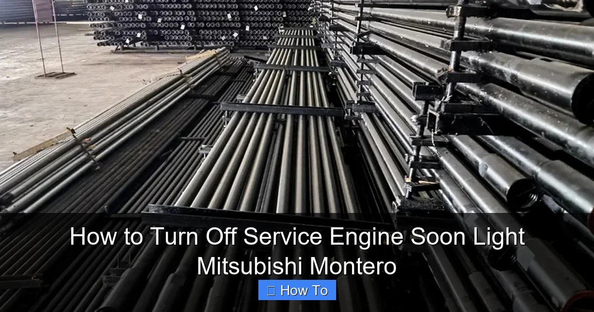 How to Turn Off Service Engine Soon Light Mitsubishi Montero