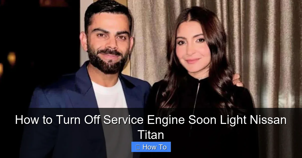 How to Turn Off Service Engine Soon Light Nissan Titan