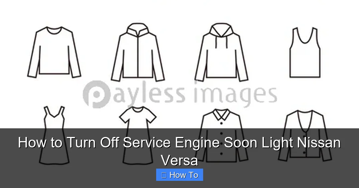How to Turn Off Service Engine Soon Light Nissan Versa