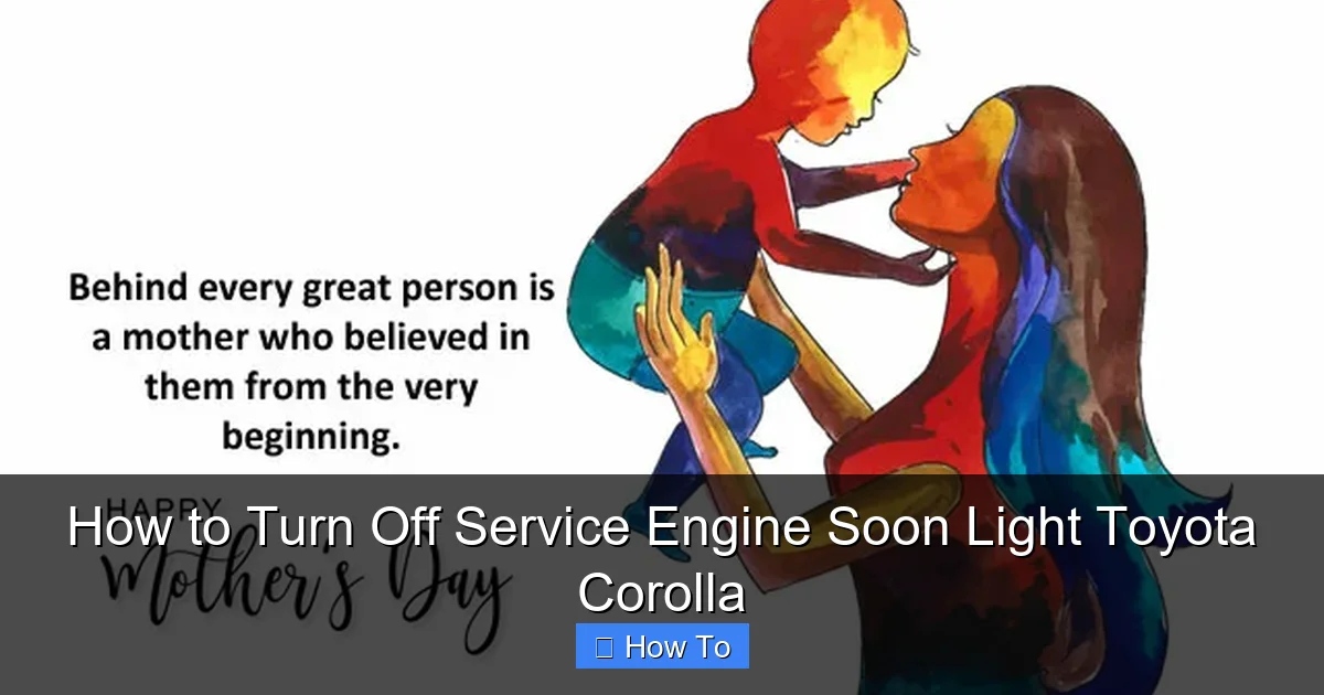How to Turn Off Service Engine Soon Light Toyota Corolla