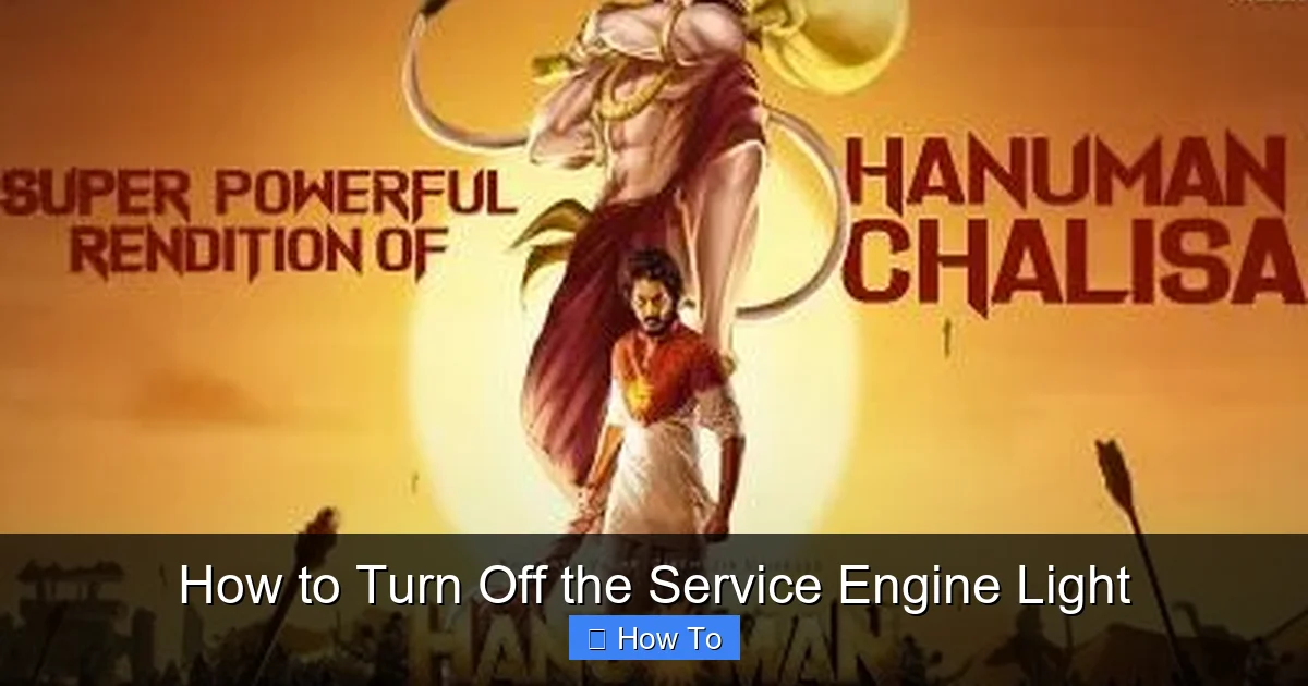 How to Turn Off the Service Engine Light