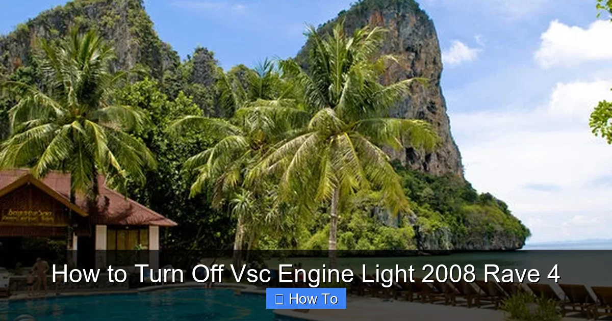 How to Turn Off Vsc Engine Light 2008 Rave 4