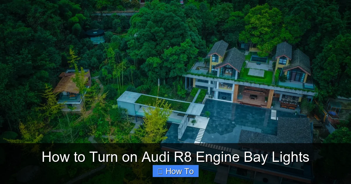 How to Turn on Audi R8 Engine Bay Lights