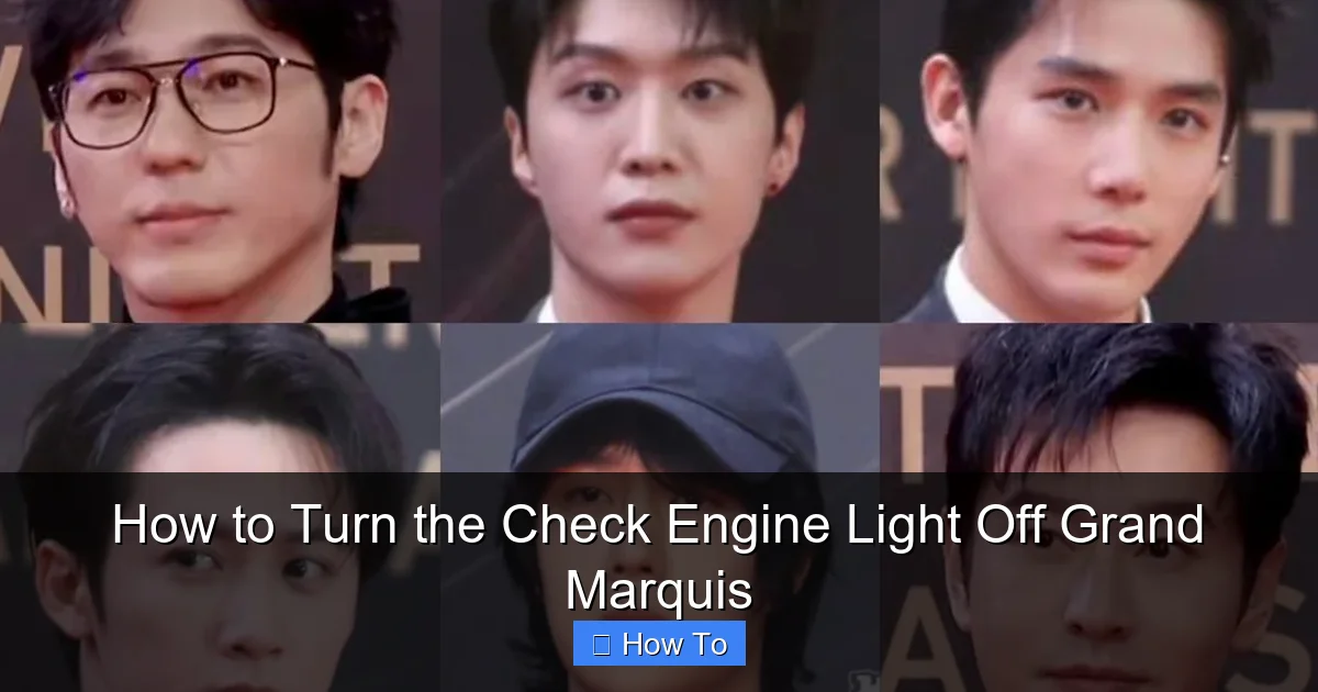 How to Turn the Check Engine Light Off Grand Marquis