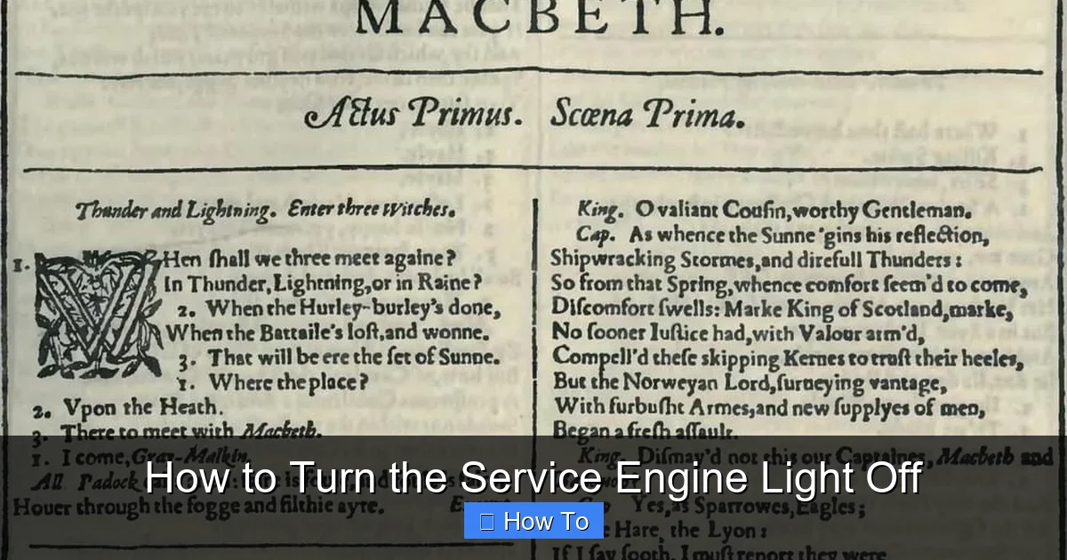 How to Turn the Service Engine Light Off