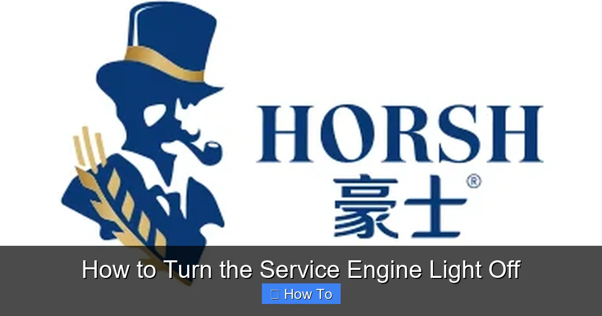 How to Turn the Service Engine Light Off
