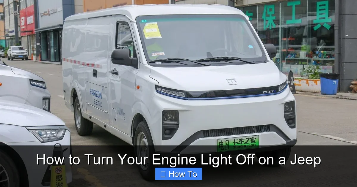 How to Turn Your Engine Light Off on a Jeep