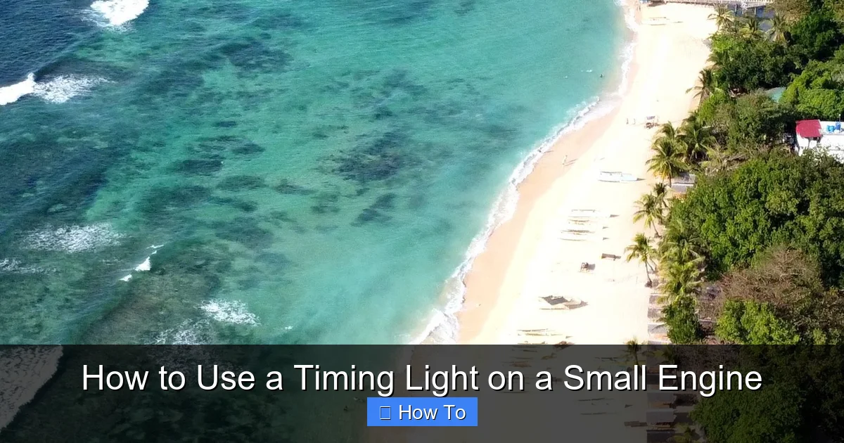 How to Use a Timing Light on a Small Engine