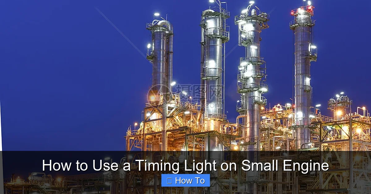 How to Use a Timing Light on Small Engine