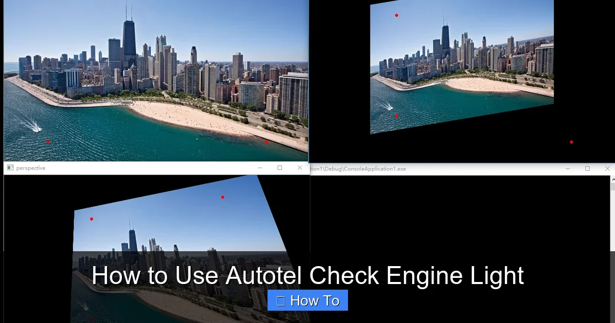 How to Use Autotel Check Engine Light