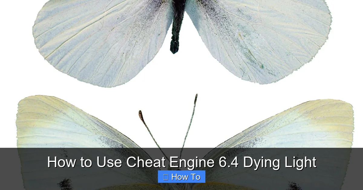 How to Use Cheat Engine 6.4 Dying Light