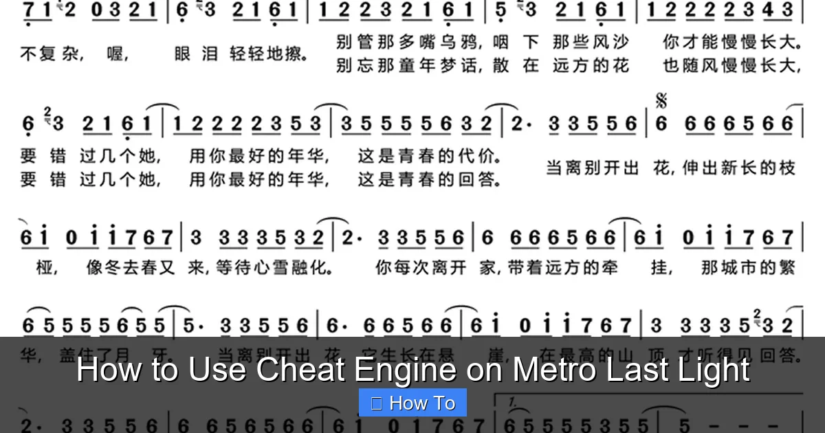 How to Use Cheat Engine on Metro Last Light