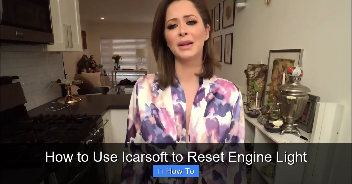How to Use Icarsoft to Reset Engine Light