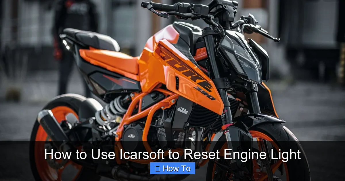 How to Use Icarsoft to Reset Engine Light