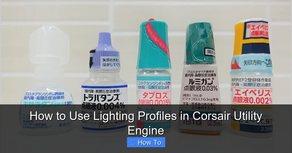 How to Use Lighting Profiles in Corsair Utility Engine