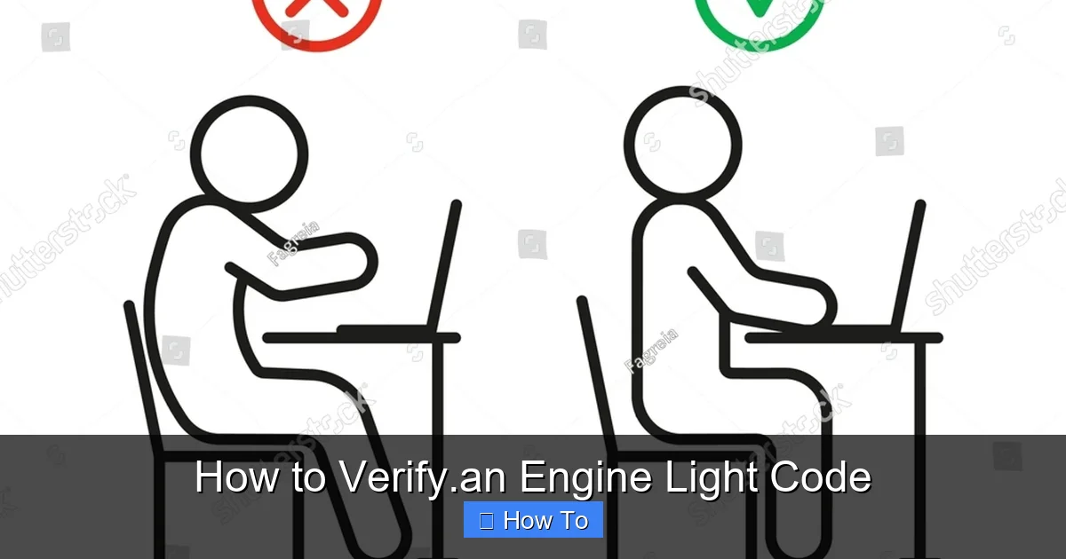 How to Verify.an Engine Light Code
