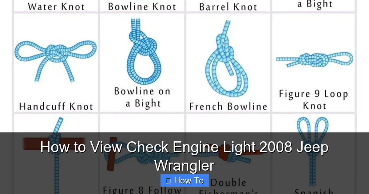 How to View Check Engine Light 2008 Jeep Wrangler