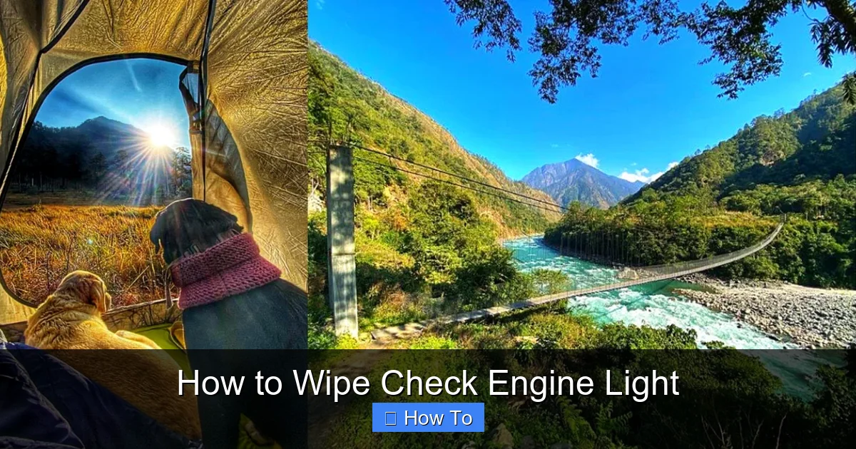 How to Wipe Check Engine Light