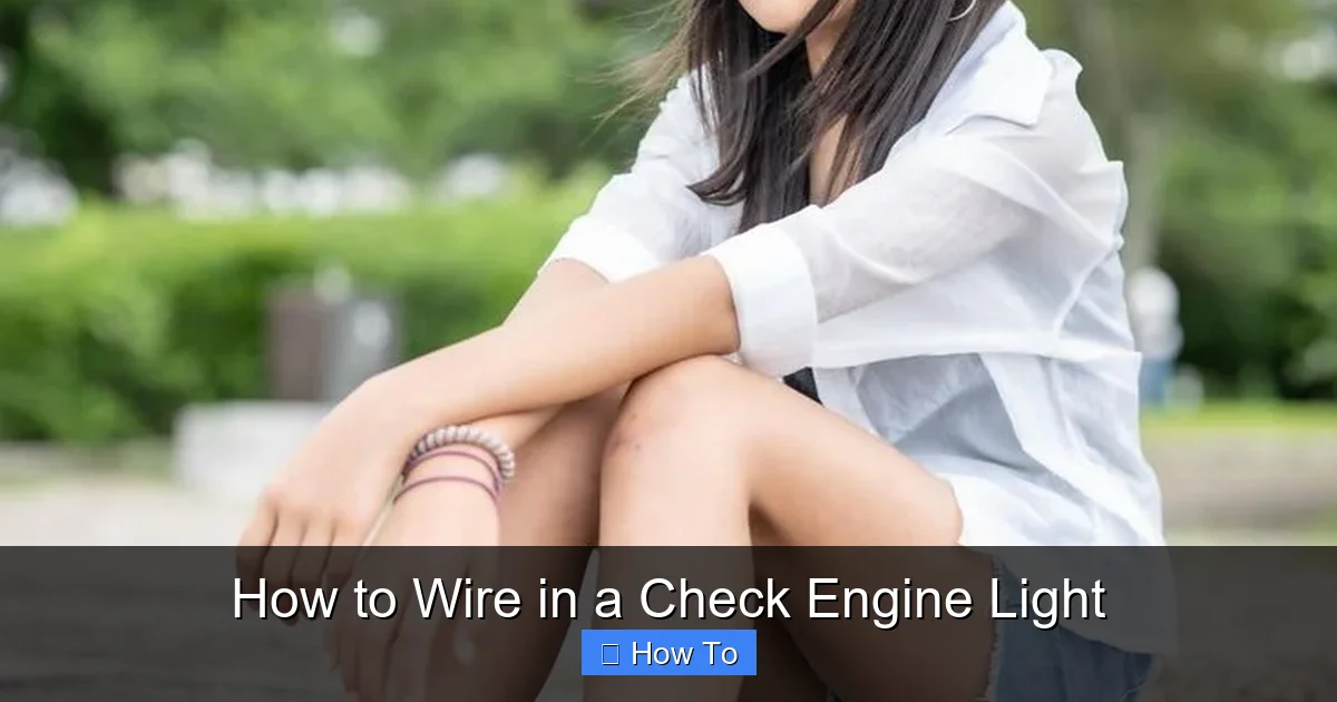 How to Wire in a Check Engine Light