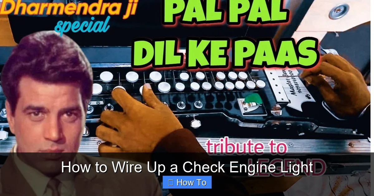 How to Wire Up a Check Engine Light