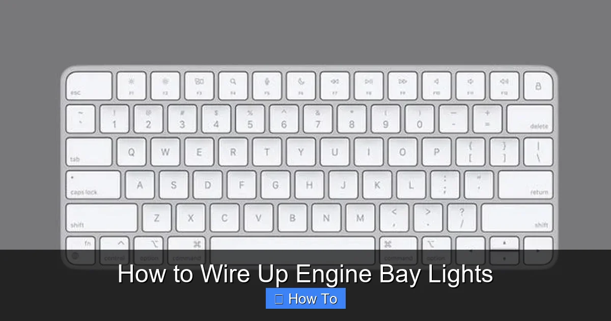 How to Wire Up Engine Bay Lights