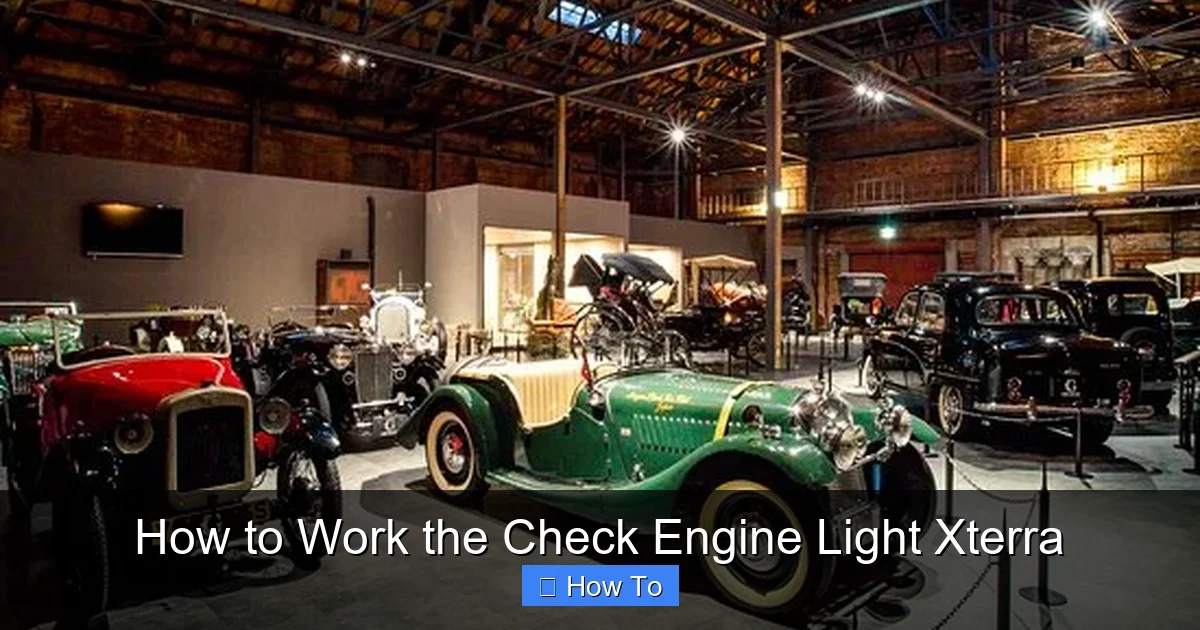 How to Work the Check Engine Light Xterra