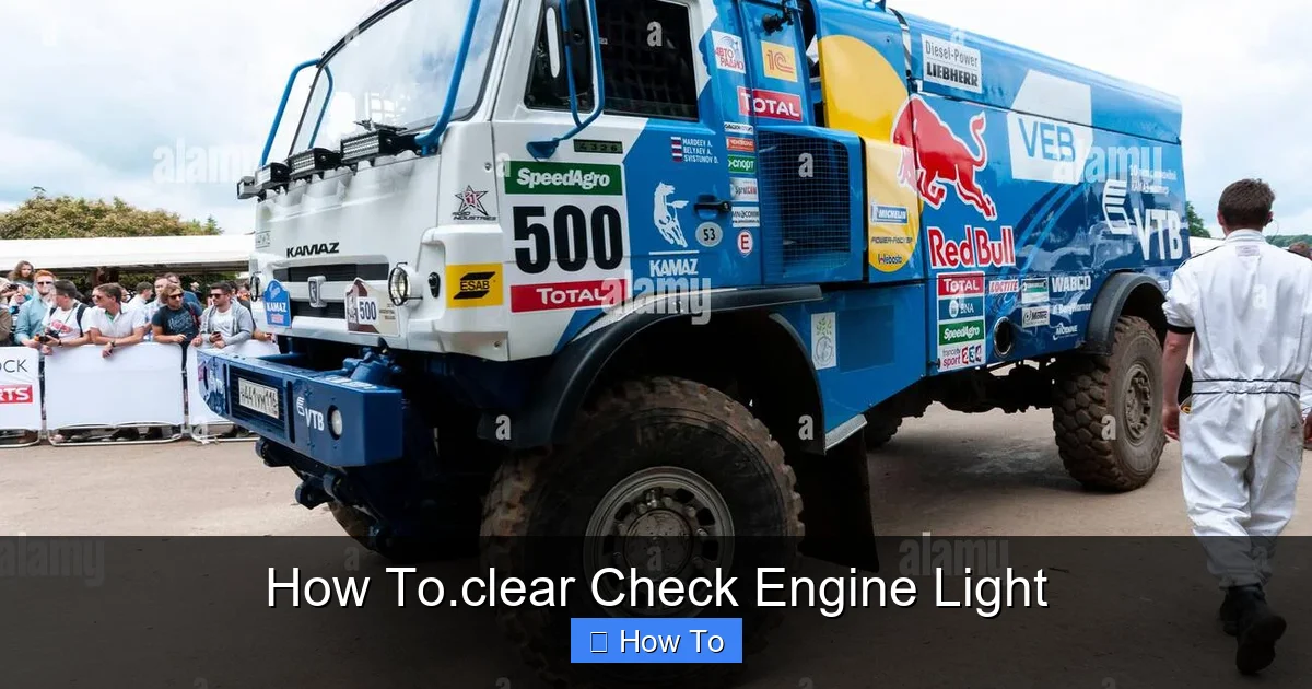 How To.clear Check Engine Light