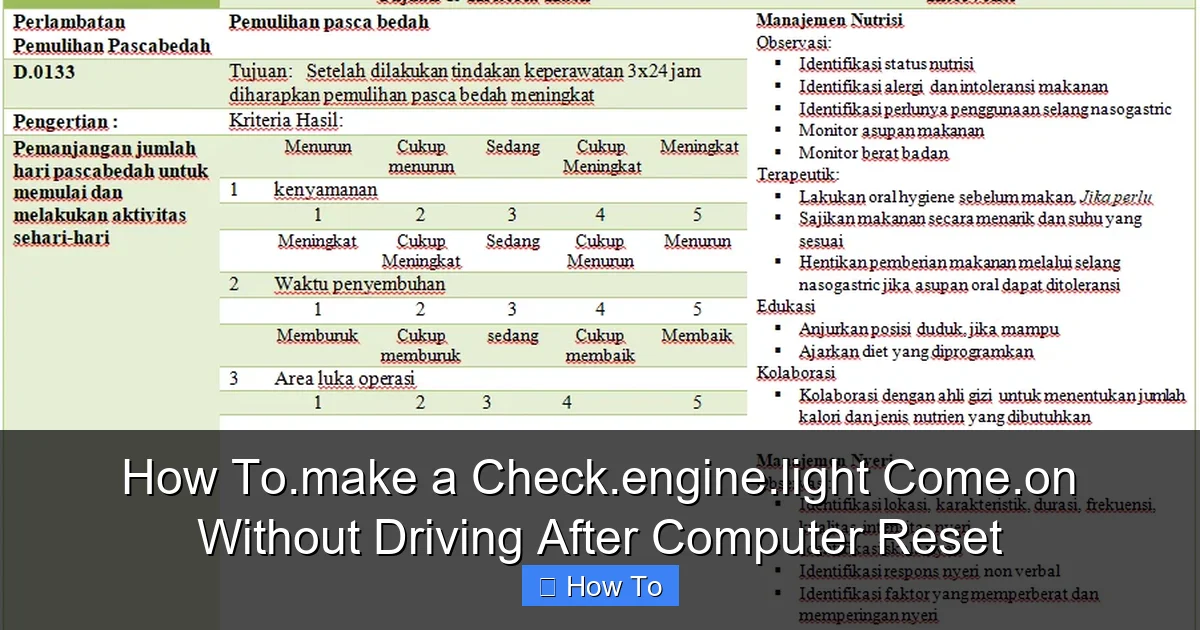 How To.make a Check.engine.light Come.on Without Driving After Computer Reset