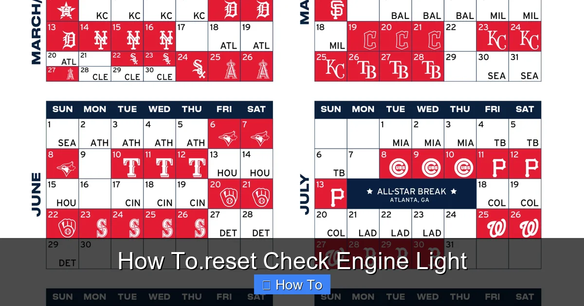 How To.reset Check Engine Light