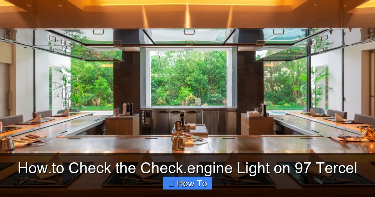 How.to Check the Check.engine Light on 97 Tercel