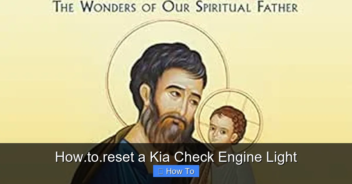 How.to.reset a Kia Check Engine Light