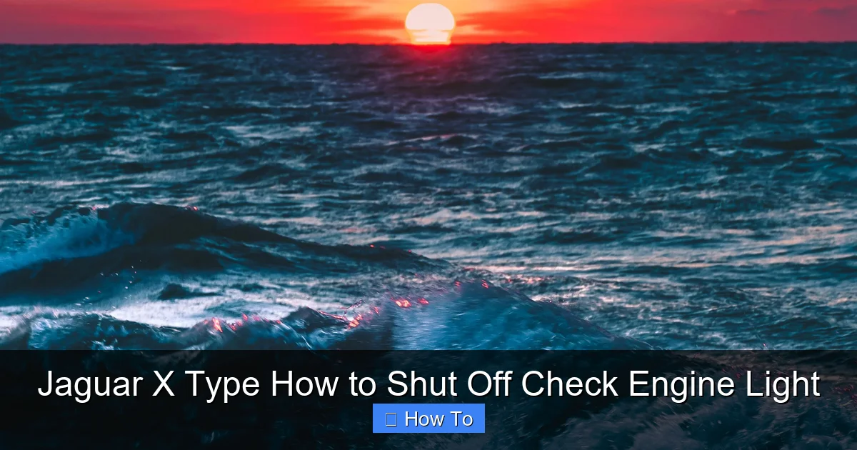 Jaguar X Type How to Shut Off Check Engine Light