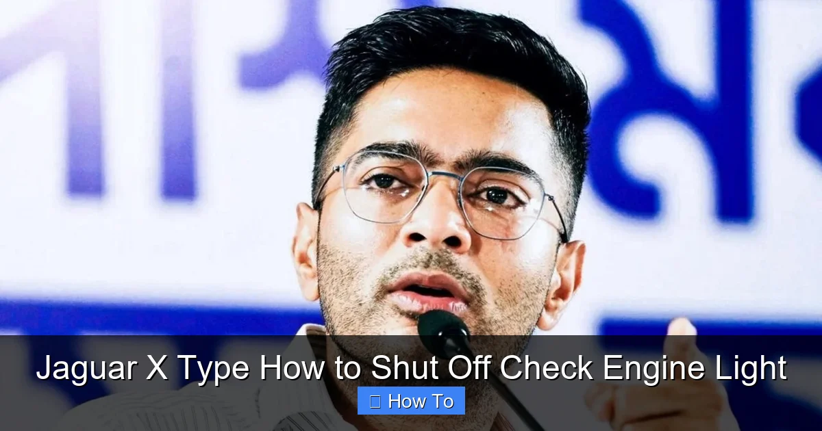 Jaguar X Type How to Shut Off Check Engine Light