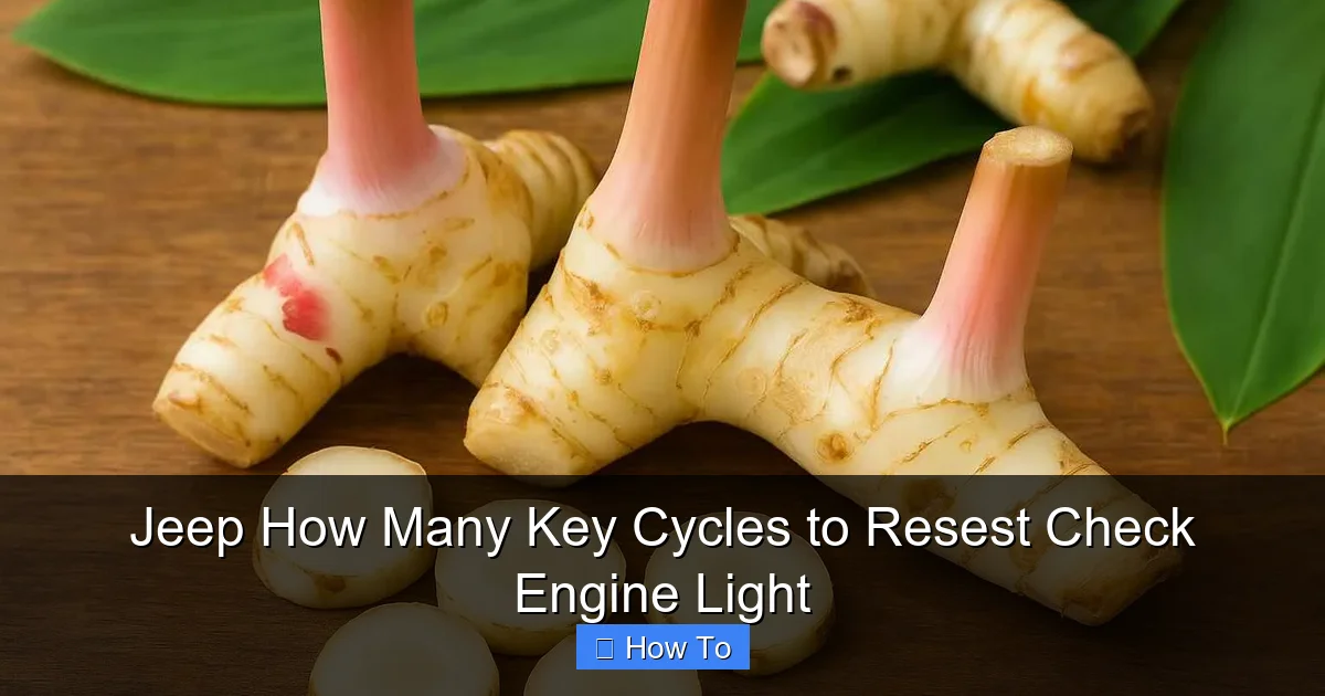 Jeep How Many Key Cycles to Resest Check Engine Light